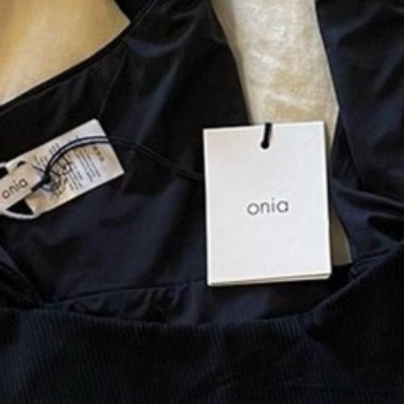 Onia NWT Nicole Ribbed One Piece Swimsuit Size L - Picture 4 of 4